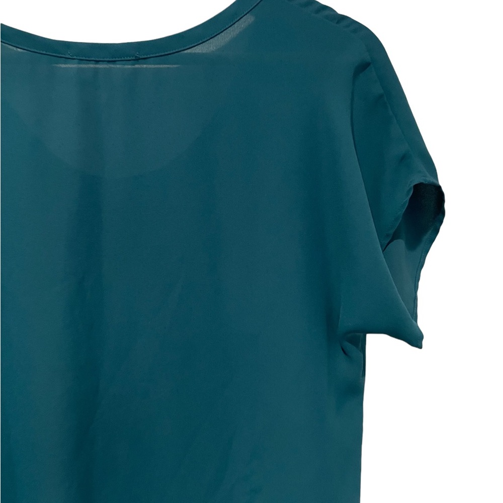 Teal Oversized Blouse Soprano Brand Size Small - Picture 2 of 5